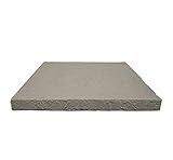 GenStone Faux Stacked Stone Flat Column Cap 23" x 23" x 2" in Stratford Color for Do It Yourself Friendly Home Improvement Projects