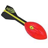 NERF Vortex Aero Howler Foam Football - NERF Soft Vortex Football for Long-Distance Throws - Perfect for Pool + Beach Football - Kids Aero Howler Whistle Vortex Foam Ball - Red