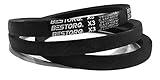 BESTORQ A24 or 4L260 V-Belt, Classic Wrapped Rubber X3 V-Belt, Black, 26" Outside Circumference x .51" Width x .34" Height, Pack of 3