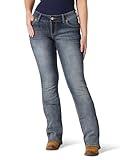 Wrangler Women's Retro Sadie Low Rise Stretch Boot Cut Jean, Medium Blue, 17-34