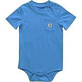 Carhartt Baby Short-Sleeve Pocket Bodysuit, French Blue, 3M