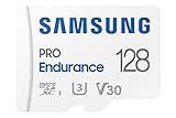 SAMSUNG PRO Endurance 128GB MicroSDXC Memory Card with Adapter for Dash Cam, Body Cam, and security camera – Class 10, U3, V30 (‎MB-MJ128KA/AM)