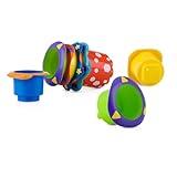 Nuby 5-Piece Splish Splash Stacking Cups Baby Bath Toy