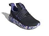 adidas Lite Racer Adapt 7.0 Sneaker, Black/Clear Pink/Cobalt Blue, 4 US Unisex Big Kid