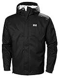 Helly Hansen Men's Loke Waterproof Windproof Breathable Rain Jacket, 990 Black, XX-Large