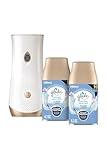 Glade Automatic Spray Refill and Holder Kit, Air Freshener for Home and Bathroom, Clean Linen, 6.2 Oz, 2 Count