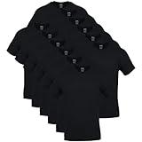 Gildan Men's Crew T-Shirts, Multipack, Style G1100, Black (12-Pack)