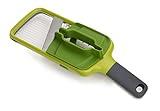 Joseph Joseph Multi Hand-held Mandoline Slicer with Food Grip and Adjustable Blades Dishwasher Safe, One-size, Green