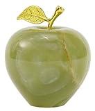 Radicaln Marble Decoration Piece Green Onyx 3" Inch Handmade Apple Paperweight Home Decor – Best for Office Table Decoration & Study Room Decor Paperweight