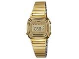 CASIO Women's LA670WGA-9 Gold Stainless-Steel Quartz Watch with Digital Dial