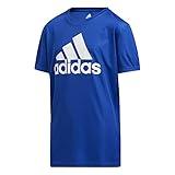adidas Boys' Short Sleeve AEROREADY Performance Logo Tee T-Shirt, Team Royal Blue, X-Large