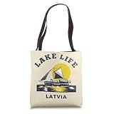 Lake Life Latvia Vacation Outdoors Tote Bag
