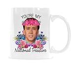 SCSF Coffee Mug For Coffee Lover - You're My National Treasure Tea Cup -11 Ounce