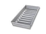 USA Pan Bakeware Nonstick New England Hot Dog Bun and Lobster Roll Loaf Pan, Aluminized Steel