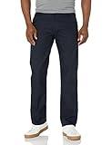 Dickies Mens Regular Fit Straight Leg Duck Carpenter Business Casual Pants, Stonewashed Dark Navy, 32W X 32L US