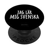 I'm Learning Swedish – Language Humor Funny PopSockets Adhesive PopGrip