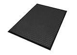 Hudson Exchange (4'x6') MaxCush Anti-Fatigue Comfort Industrial Ergonomic Mat Black