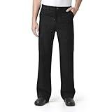 Carhartt Scrubs C54108 Men's Classic Fit Ripstop Boot Cut 8-Pocket Cargo Pant - Small Regular - Black