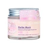 The Crème Shop x Hello Kitty Intensive Overnight Moisture Gelee Mask for Moisturizing and Hydrating, Korean Skin Care - 50th Year Anniversary Limited Edition