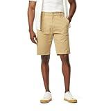 Levi Strauss Signature Gold Men's Casual Chino 10.5" Shorts, British Khaki, 34W