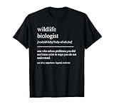 Funny Wildlife Biologist Definition Biology Retirement T-Shirt