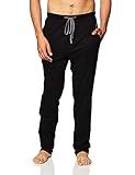 Hanes Men's Solid Knit Sleep Pant, Black, XX-Large