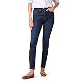 Amazon Essentials Women's High-Rise Skinny Jean, Dark Wash, 16