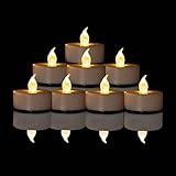 LED Tea Lights Candles- 12PACK Flameless Candles Realistic and Bright Flickering Long Lasting 200Hours for Holiday Celebration,Home Decoration Warm White