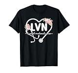 LVN Heart Licensed Vocational Nurse LVN Nursing LVN Nurse T-Shirt