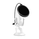 Professional Pop Filter,Liyirui 6" Mic Pop Filter,Dual Layered Studio Pop Filter Mask Shield with C-Clamp,360° Gooseneck Clip Stabilizing Arm For Microphone,Boom Arm,Stands (Pop Filter Only)