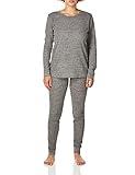 Fruit of the Loom Women's Micro Waffle Premium Thermal Set, Smoke Heather, Medium