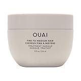 OUAI Fine to Medium Hair Treatment Masque - Hair Mask for Hair Repair, Hydration and Shine - With Shea Butter, Keratin and Panthenol - Paraben, Phthalate and Sulfate Free Hair Care (8 Fl Oz)