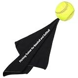 PitchingTraining Aid with12 Leather Softball and 24"*24" Towel,Throwing Technique Device,Mechanics,Stability&Strength Tool,Pitchers' pithcing toweltrainer for All Ages&Levels