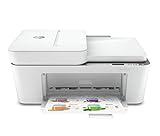 HP DeskJet Plus 4155 Wireless All-in-One Printer - Compact Inkjet Printer with Mobile Printing, Scanner, Copier, Bluetooth, Home Office & WiFi Compatible - 3XV13A (Renewed)