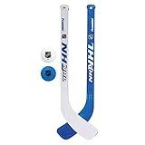 Franklin Sports Mini Hockey Stick and Ball Set - Play Knee Hockey Anytime - Kids Knee Hockey Set - Includes 2 Mini Sticks and 2 Foam Balls - NHL