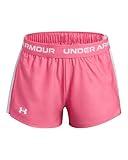 Under Armour Girls Tech Play Up Shorts, (672) Super Pink/White/White, Small