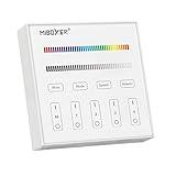 LGIDTECH B3 Wireless 4 Zones RGB/RGBW Wall Mounted Smart Panel Controller Powered by AAA Battery(Excluded).Only Work with RGBW Series LED Light Bulb,Strip Controller FUT037 FUT038