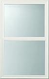 ODL Venting Entry Door Glass Replacement for Home Improvement - 24" x 38" Exterior or Front Door Inserts Glass Kit with Double Pane Tempered Clear Glass for House (Vertical Slide) - White Frame