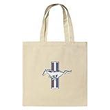 GRAPHICS & MORE Ford Mustang Logo Grocery Travel Reusable Tote Bag