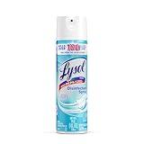 Lysol Disinfectant Spray, Household Essential Cleaning Supplies, Multi-Purpose Room Spray, Antibacterial Sanitizer Spray, Upholstery Deodorizer, Home and Bathroom, Crisp Linen,19 Fl Oz