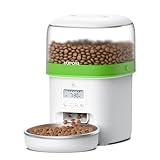 Automatic Cat Feeder - 2L Cat Food Dispenser, Timed Auto Pet Feeder with 180-day Battery Life, 1-6 Meals Per Day, 1-16 Portion, Desiccant Bag Keeps Dry Food Fresh, Also for Small Dogs