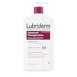 Lubriderm Advanced Therapy Moisturizing Hand and Body Lotion + Pro-Ceramide with Vitamin E and Pro-Vitamin B5, Non-Greasy, Fragrance-Free, Intense Hydration for Itchy, Extra Dry Skin, 32 FL OZ