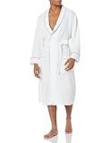 Amazon Essentials Men's Lightweight Waffle Robe (Available in Big & Tall), White, XX-Large Big