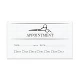 Andaz Press Barber Shop Appointment Business Cards for Client Reminder, Beauty Parlor, Beauty Salon, Hairstyling, Hairdressing, Haircut, Cosmetologists, Barbers, Bulk 100 Cards, 2 x 3.5-Inch