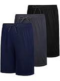 JORHIG 3 Pack Boys Athletic Shorts with Pockets Kids Basketball Youth Quick Dry Active Performance Sports Boys Shorts Set B 8-10Y