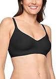 Warner's Womens Blissful Benefits Underarm-smoothing With Seamless Stretch Wireless Lightly Lined Comfort Rm3911w T-Shirt Bra, Black, Large US