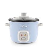 Aroma Housewares 4-Cups (Cooked) / 1Qt. Rice & Grain Cooker (ARC-302NGBL), Blue