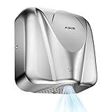 AIKE Elephant Power Commercial Hand Dryer High Speed Auto Warm Wind, Brushed Stainless Steel Cover AC110V-130V Model AK2812