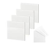 Transparent Sticky Notes - 3x3 inch Clear Sticky Notes Waterproof Self-Adhesive Translucent Sticky Note Pads for Books Annotation, See Through Sticky Note (200 Sheets)