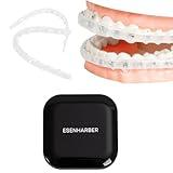 Comfort Cover for Braces, Lip Protector Mouth Guard Lip Cushion Teeth Shield Bumper for Brackets, Aligner, Dental Wax Alternative, Hard and Rigid Clip, in Portable Storage Case with Mirror